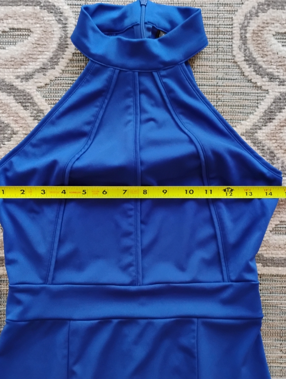 Amazon Royal Blue Halter Maxi Gown - Picture 2 of 5